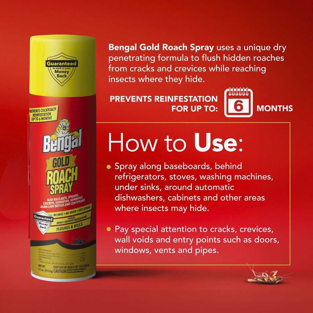 Bengal Gold Roach Spray how to use
