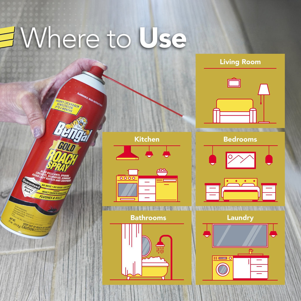 Bengal Gold Roach Spray where to use