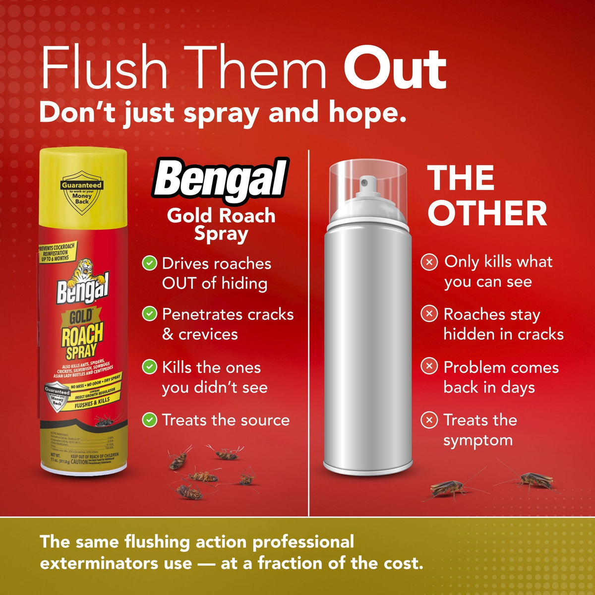 Bengal Gold Roach Spray vs other brands