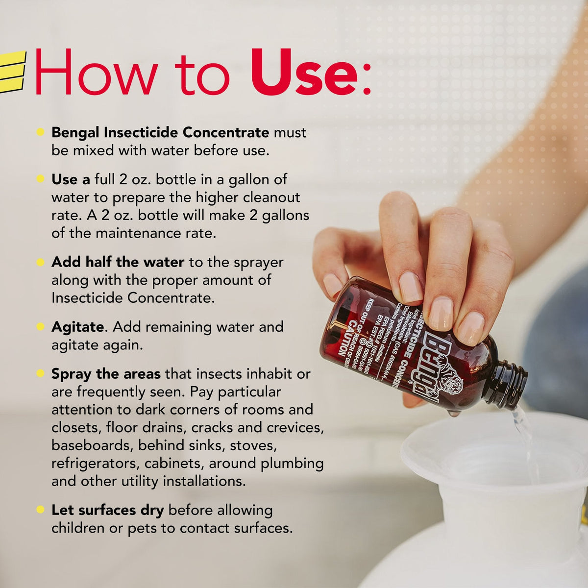 Bengal Insecticide Concentrate how to use