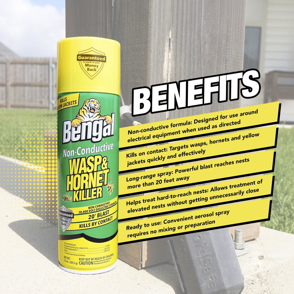 Bengal Non-Conductive Wasp & Hornet Killer benefits