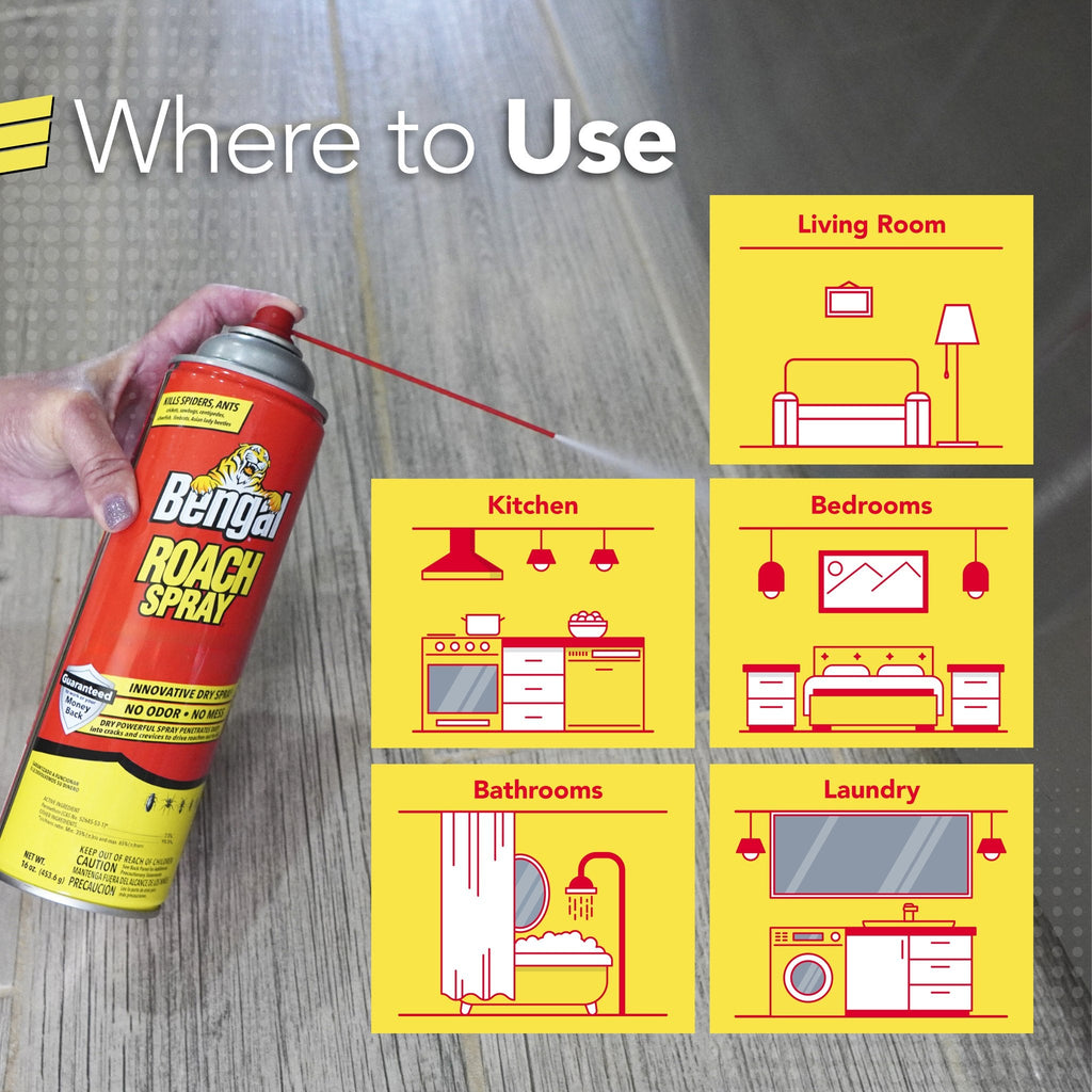 Bengal Roach Spray where to use