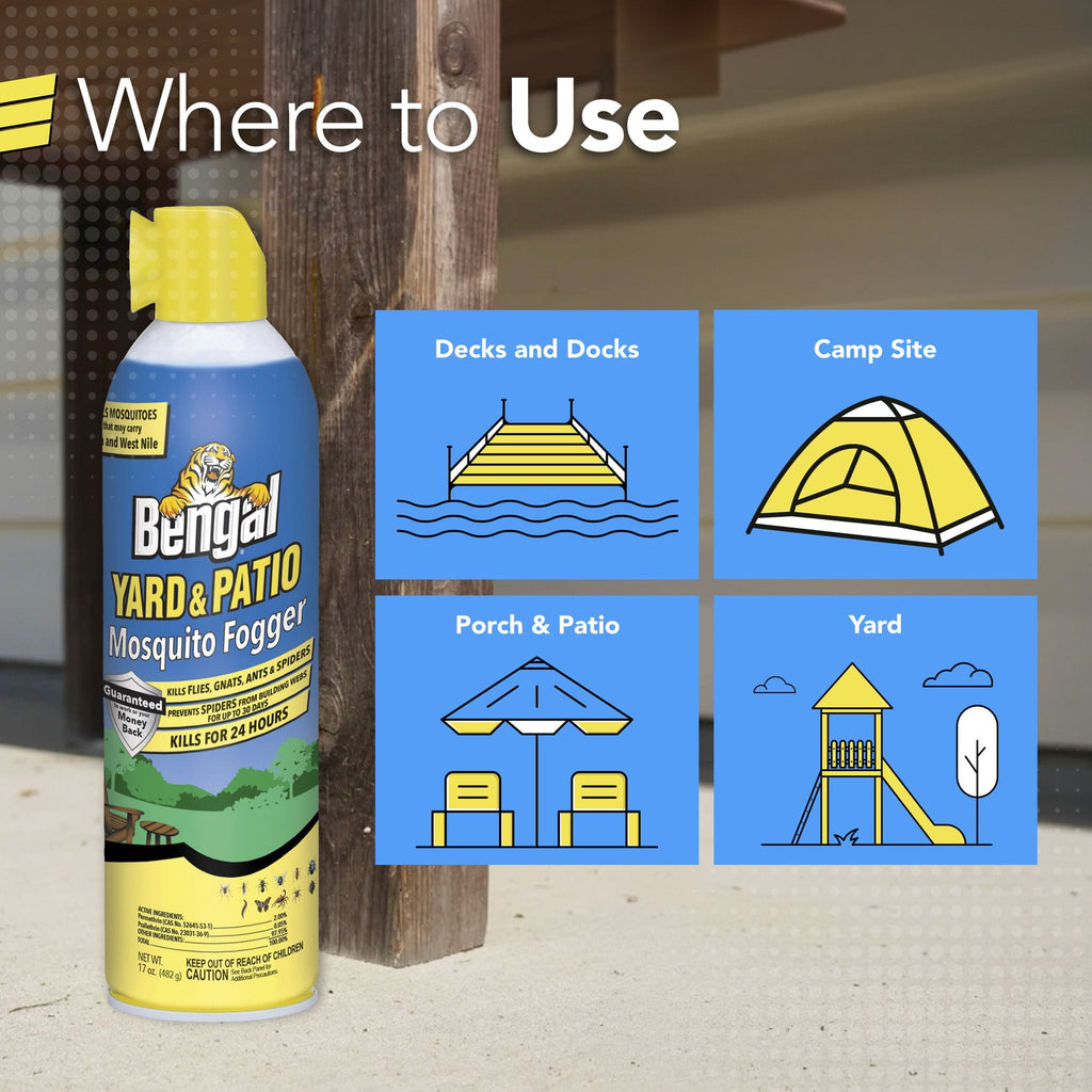 Bengal Yard & Patio Mosquito Fogger where to use